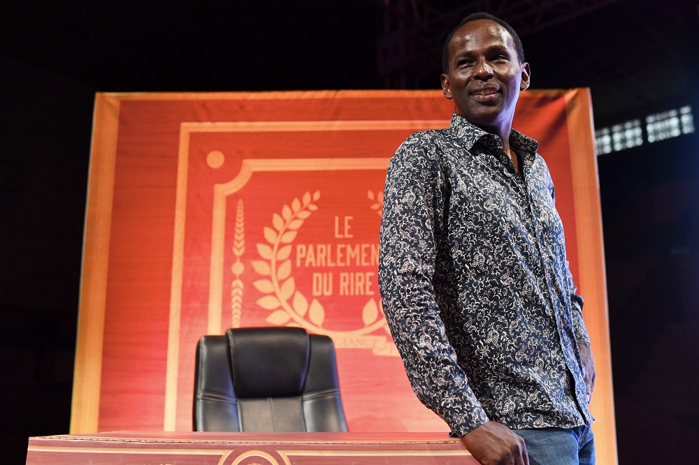 Nigerian humorist Mamane poses in the Palais des sports theatre of Niamey, ahead of his show July 2, 2019. u00e2u20acu201d AFP pic         