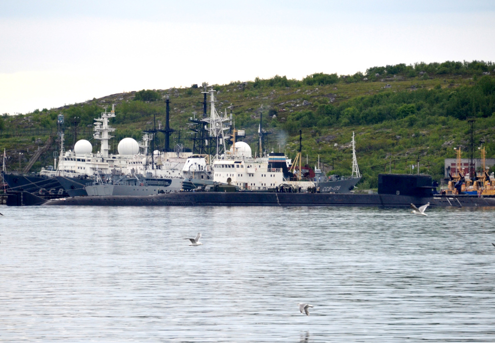 A picture taken July 2, 2019, shows an unidentified submarine in the city of Severomorsk, in Russia. u00e2u20acu201d AFP pic 