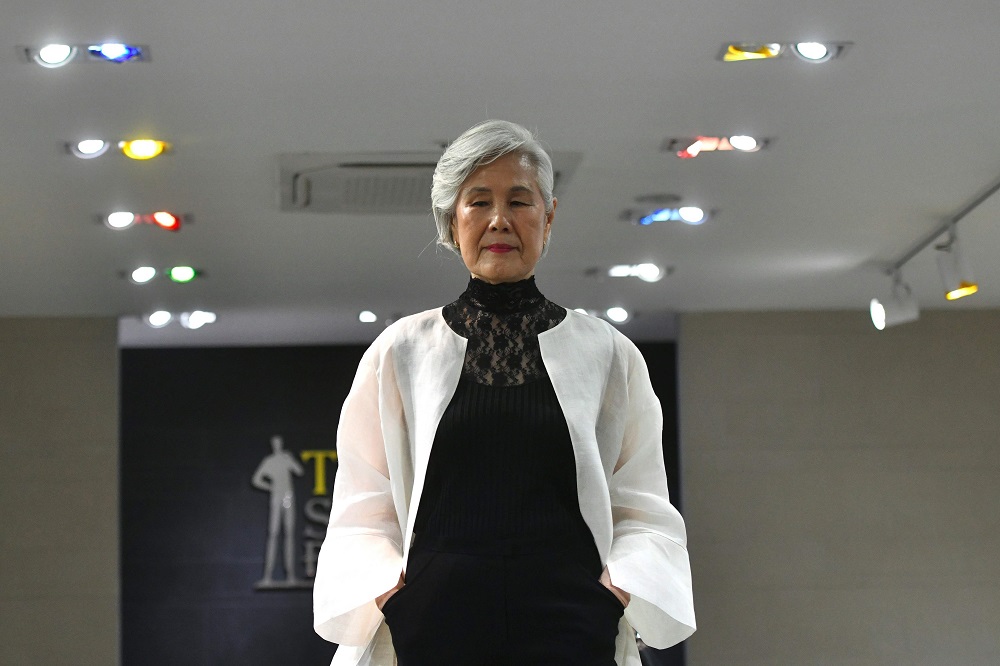 This picture taken on June 11, 2019 shows model Choi Soon-hwa during a modelling class at a model academy in Seoul. u00e2u20acu201d AFP pic        
