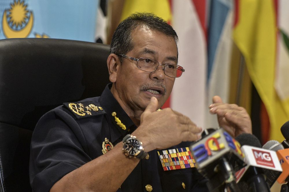 Road Transport Department director-general Datuk Seri Shaharuddin Khalid speaks during a press conference in Putrajaya July 26, 2019. u00e2u20acu201d Picture by Shafwan Zaidon