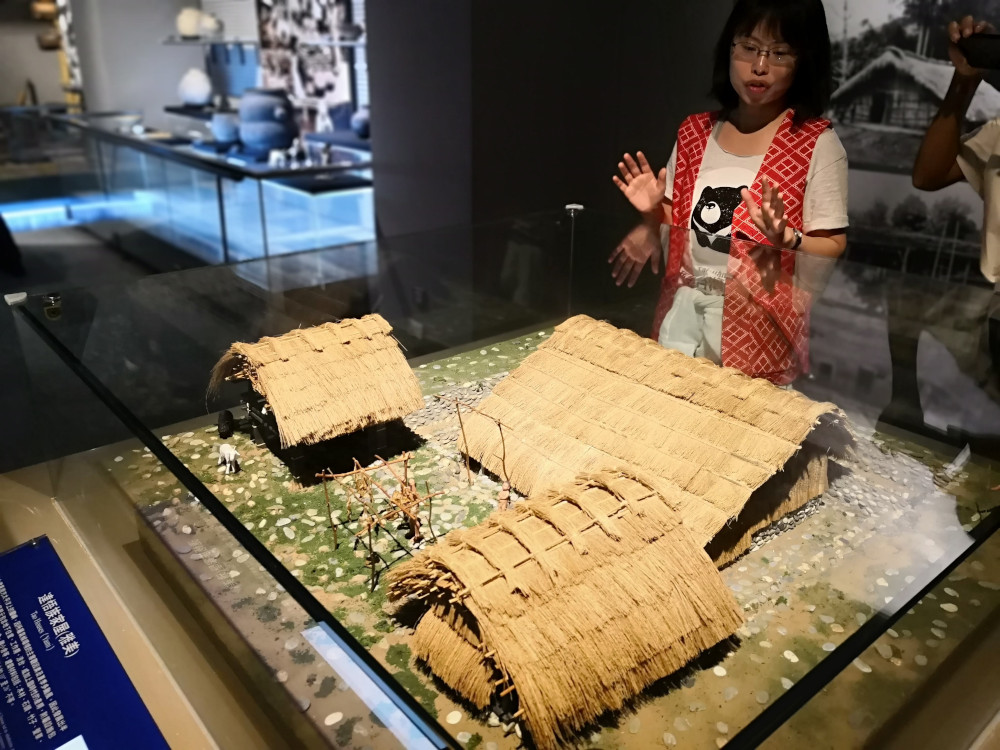 A volunteer guide explains a display at the Shung Ye Museum of Formosan Aborigines in Taipei, Taiwan. u00e2u20acu201d Picture by Justin Ong