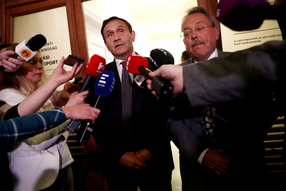 Tamas Gyarfas, after his arrest on charges of ordering the murder of a media tycoon in Budapest 20 years ago, a crime he denies, in Budapest, Hungary, April 20, 2018. u00e2u20acu201d Reuters pic 
