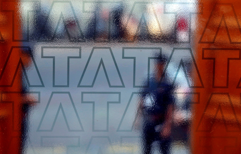 A private security guard stands at the exit gate of the headquarters of Tata Consultancy Services (TCS) in Mumbai, India October 13, 2016. u00e2u20acu201d Reuters pic  