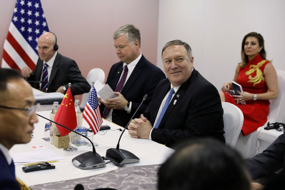 US Secretary of State Mike Pompeo meets with Chinese Foreign Minister Wang Yi (not pictured) during the Asean Foreign Ministersu00e2u20acu2122 Meeting in Bangkok, Thailand August 1, 2019. u00e2u20acu201d Reuters pic