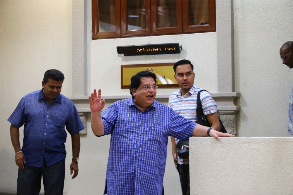 Former Federal Territories minister Datuk Seri Tengku Adnan Tengku Mansor is pictured at the Kuala Lumpur High Court Complex July 2, 2019. u00e2u20acu201d Picture by Hari Anggara