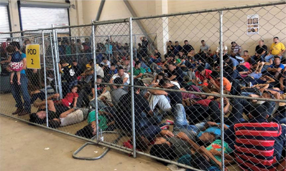 An overcrowded fenced area holding families at a Border Patrol station is seen in a still image from video in McAllen, Texas, US June 10, 2019. u00e2u20acu201d Handout pic from Office of Inspector General/DHS via Reuters
