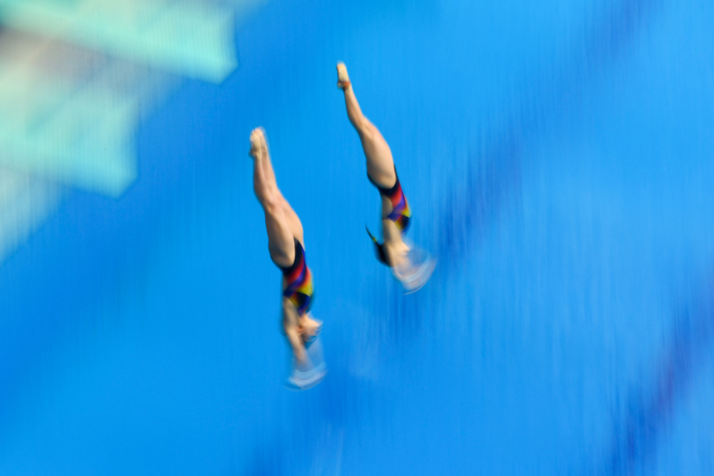 Wendy Ng and Nur Dhabitah Sabri compete in the womenu00e2u20acu2122s synchronised 3m springboard diving final during the 2019 World Championships at Nambu International Aquatics Centre in Gwangju July 15, 2019. u00e2u20acu201d AFP pic 