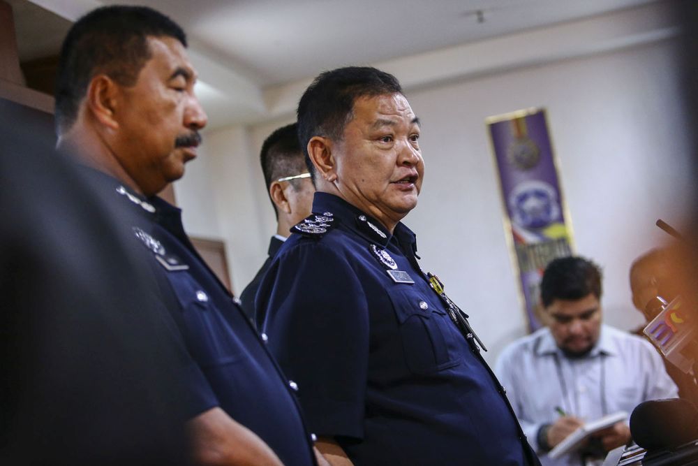 Inspector-General of Police Datuk Seri Abdul Hamid Bador speaks to reporters after launching the Roadshow Autism: Royal Malaysia Police Guidelines event in Kuala Lumpur July 29, 2019. u00e2u20acu201d Picture by Hari Anggara