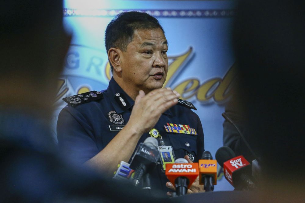 Inspector-General of Police Datuk Seri Abdul Hamid Bador speaks to reporters after launching the Roadshow Autism: Royal Malaysia Police Guidelines event in Kuala Lumpur July 29, 2019. u00e2u20acu201d Picture by Hari Anggara