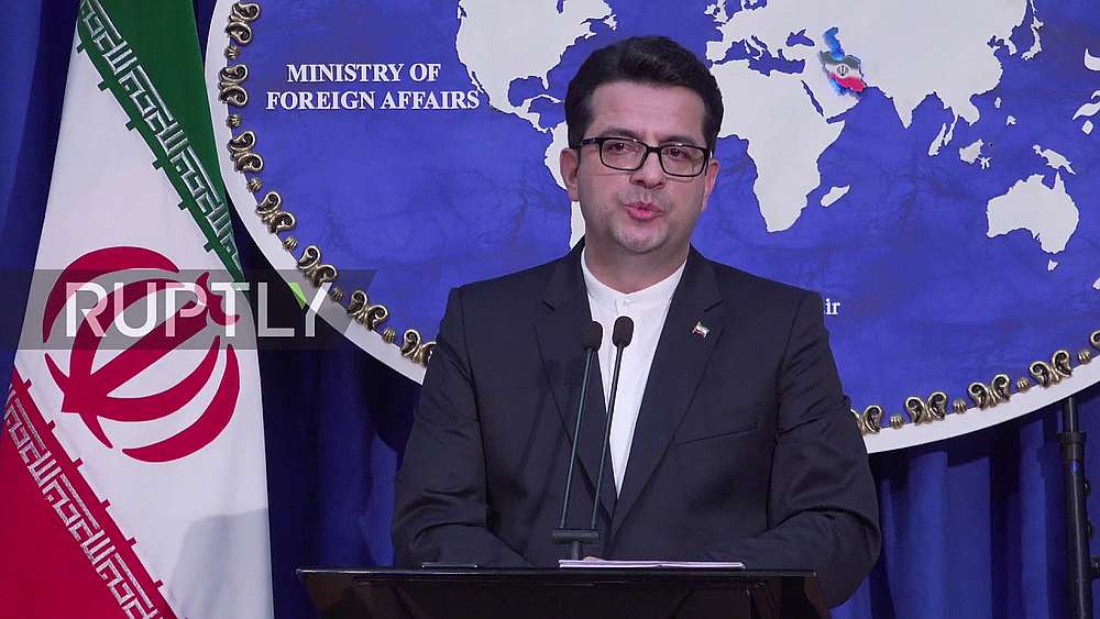 Image of Iran Foreign Ministry spokesman Abbas Mousavi from YouTube's 'Iran: No prospect for negotiations with US u00e2u20acu201d Iran's Foreign Ministry' video.