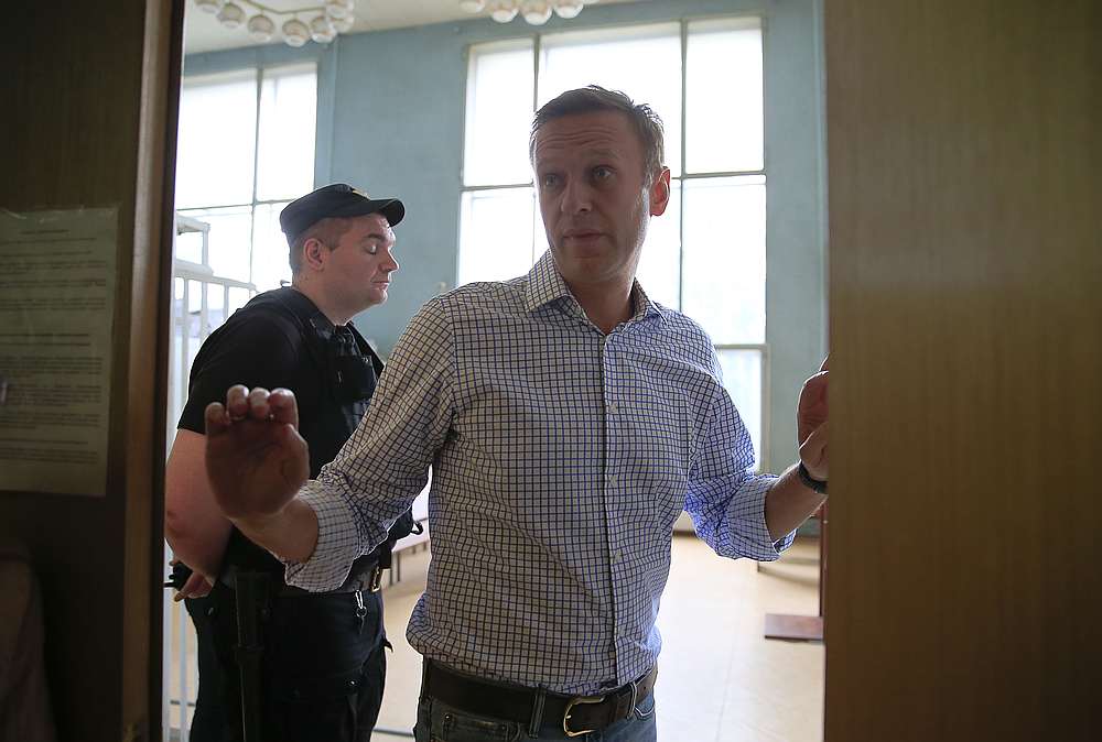 Russian opposition leader Alexei Navalny attends a court hearing in Moscow July 1, 2019. u00e2u20acu201d Reuters pic