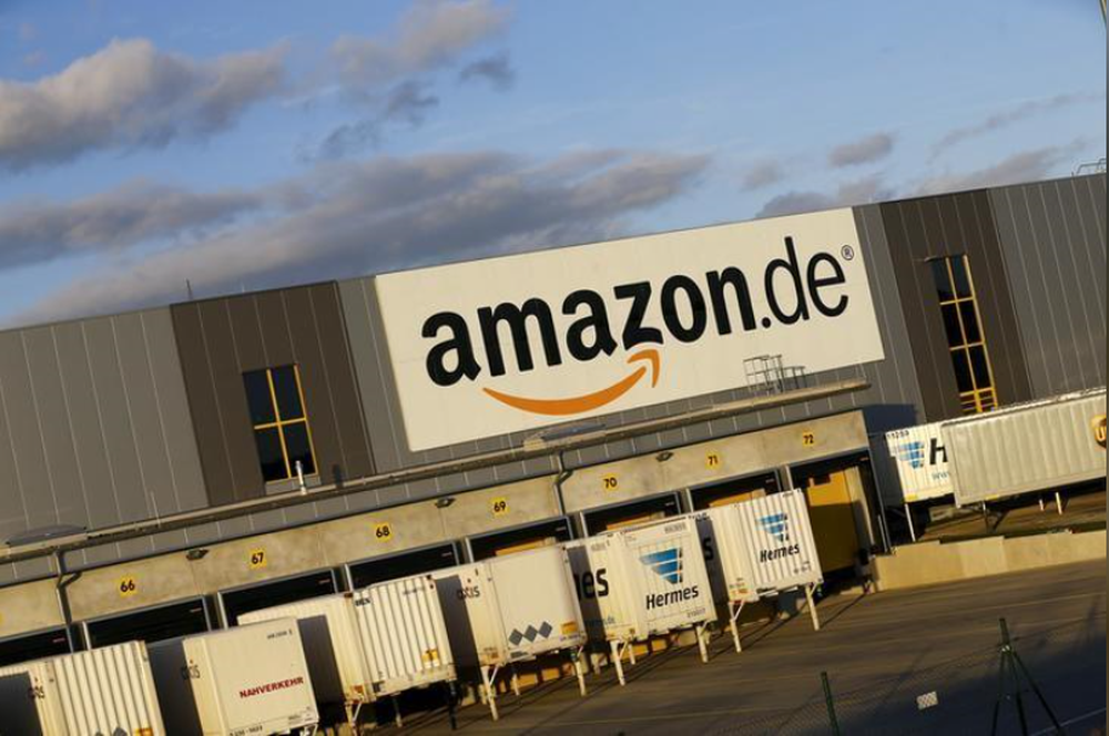 The logo of the German department of Amazon is pictured outside the Amazon logistics centre in Koblenz, western Germany December 23, 2015. u00e2u20acu201d Reuters pic