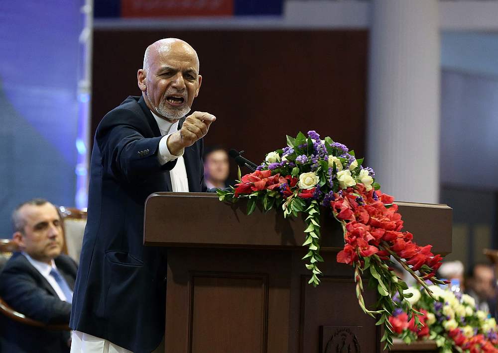 Afghan presidential candidate Ashraf Ghani speaks during the first day of the presidential election campaign in Kabul July 28, 2019. u00e2u20acu201d Reuters pic