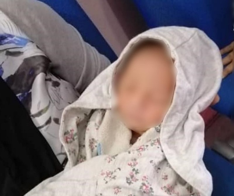 A newborn baby boy was found abandoned on the staircase of a house in Kota Belud. u00e2u20acu201d Picture via Facebook/Irranun-peace