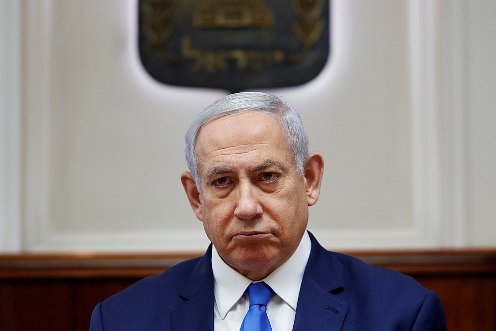 Israeli Prime Minister Benjamin Netanyahu at the weekly cabinet meeting in Jerusalem July 14, 2019. u00e2u20acu201d Reuters pic