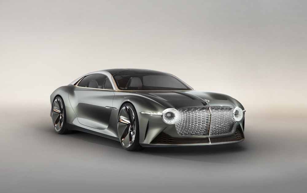 The Bentley EXP 100 GT is 100 per cent electric and should be equipped with a self-driving mode. u00e2u20acu201d Handout via AFP
