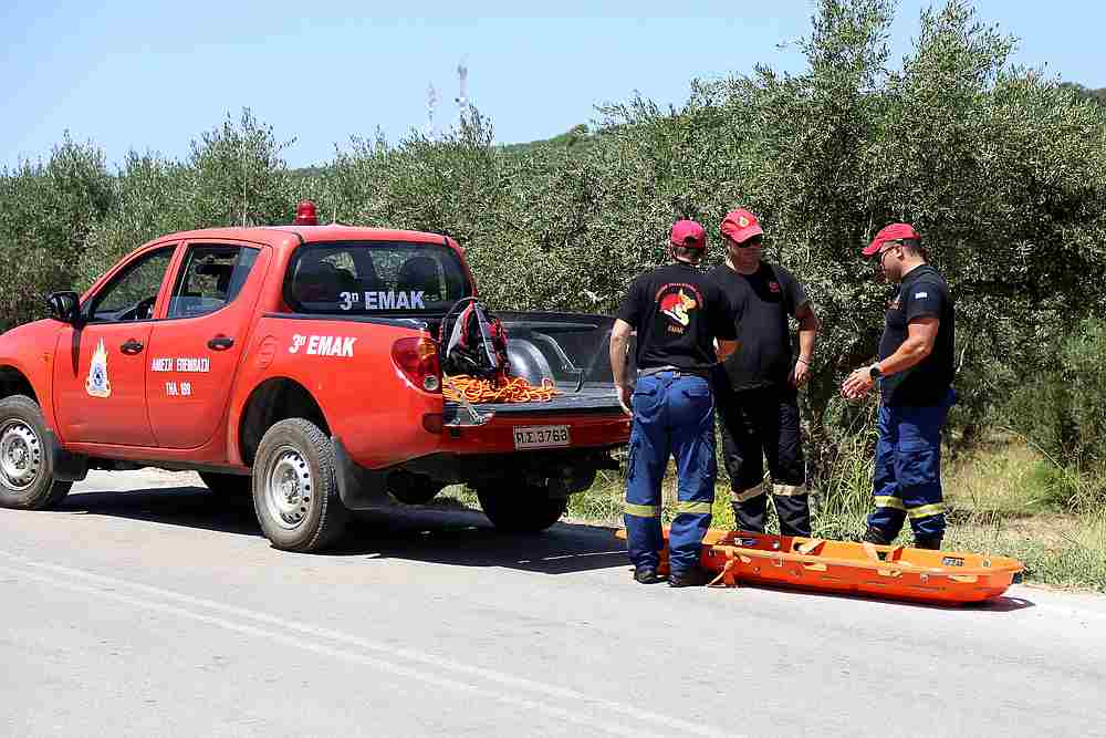 Members of a search and rescue team of the fire brigade prepare to retrieve the body of a woman found near the village of Kolimpari on the island of Crete, Greece, July 9, 2019. u00e2u20acu201d Reuters pic