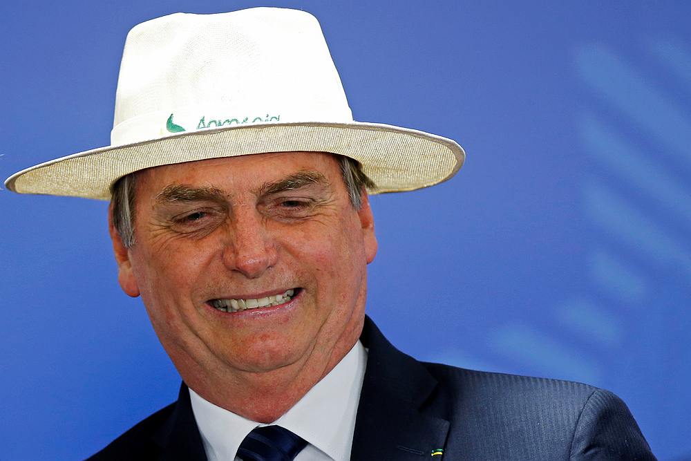Brazil's President Jair Bolsonaro reacts during an inauguration ceremony of the new Brazilian National Development Bank (BNDES) President at the Planalto Palace in Brasilia July 16, 2019. u00e2u20acu201d Reuters pic 