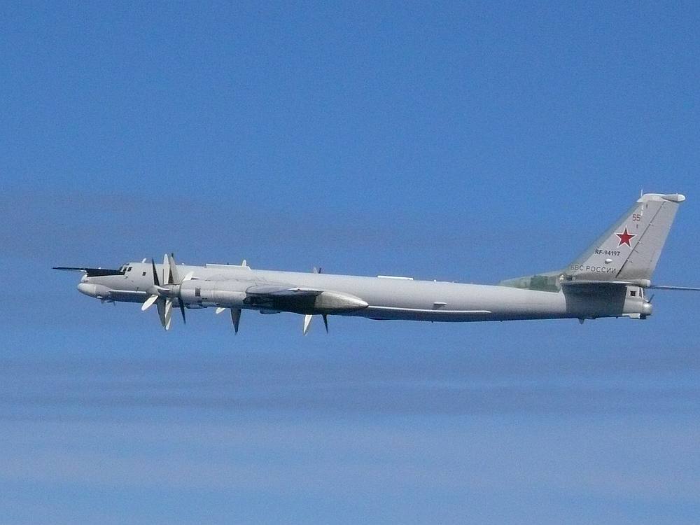 A Russian TU-95 bomber flies over East China Sea in this handout picture released July 23, 2019. u00e2u20acu201d Joint Staff Office of the Defence Ministry of Japan handout via Reuters
