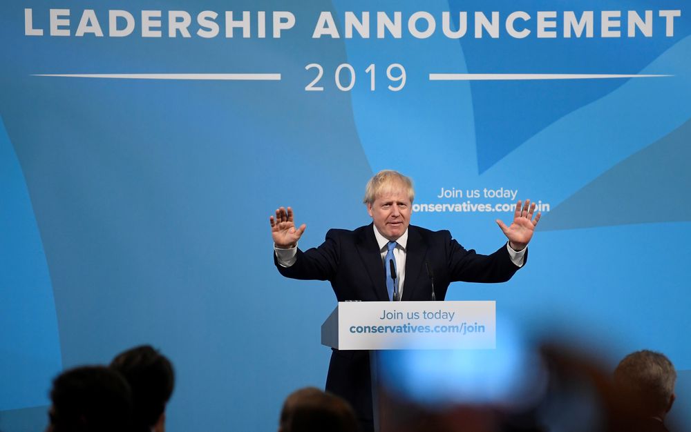 Boris Johnson speaks after being announced as Britainu00e2u20acu2122s next Prime Minister at The Queen Elizabeth II centre in London, July 23, 2019. u00e2u20acu201d Reuters pic