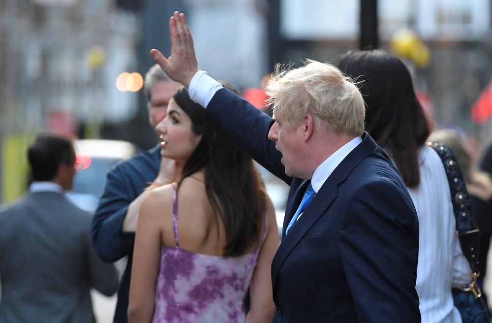 Boris Johnson, leader of the Britainu00e2u20acu2122s Conservative Party, leaves a private reception in central London, Britain July 23, 2019. u00e2u20acu201d Reuters pic