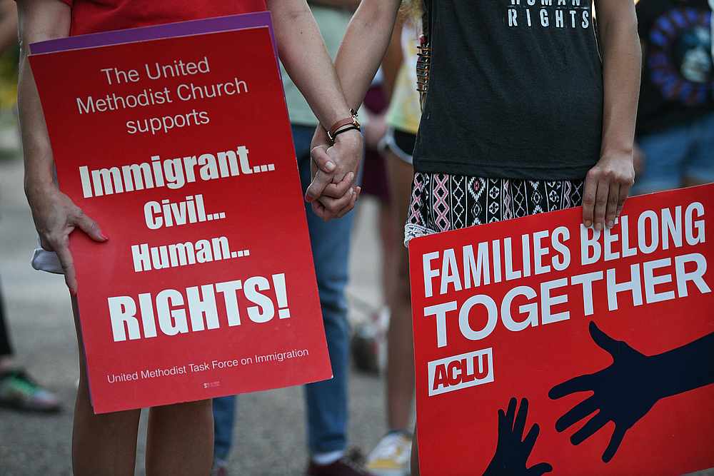 Mourners honour the lives of Salvadoran migrant Oscar Alberto Martinez Ramirez and his 23 month-old daughter Valeria, who drowned crossing the Rio Grande, during a vigil in Brownsville, Texas June 30, 2019. u00e2u20acu201d Reuters pic