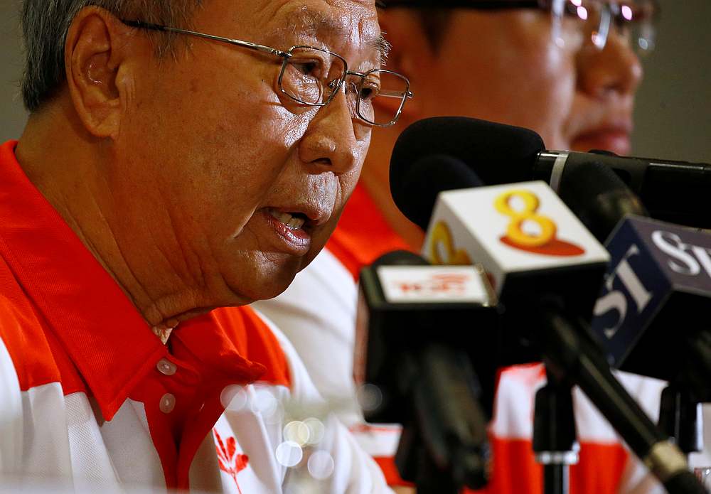 Leader of the newly-launched Progress Singapore Party (PSP) Tan Cheng Bock speaks to the media in Singapore July 26, 2019. u00e2u20acu201d Reuters pic