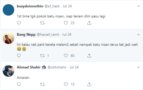 Comments from Twitter users. — Screengrab via Twitter 