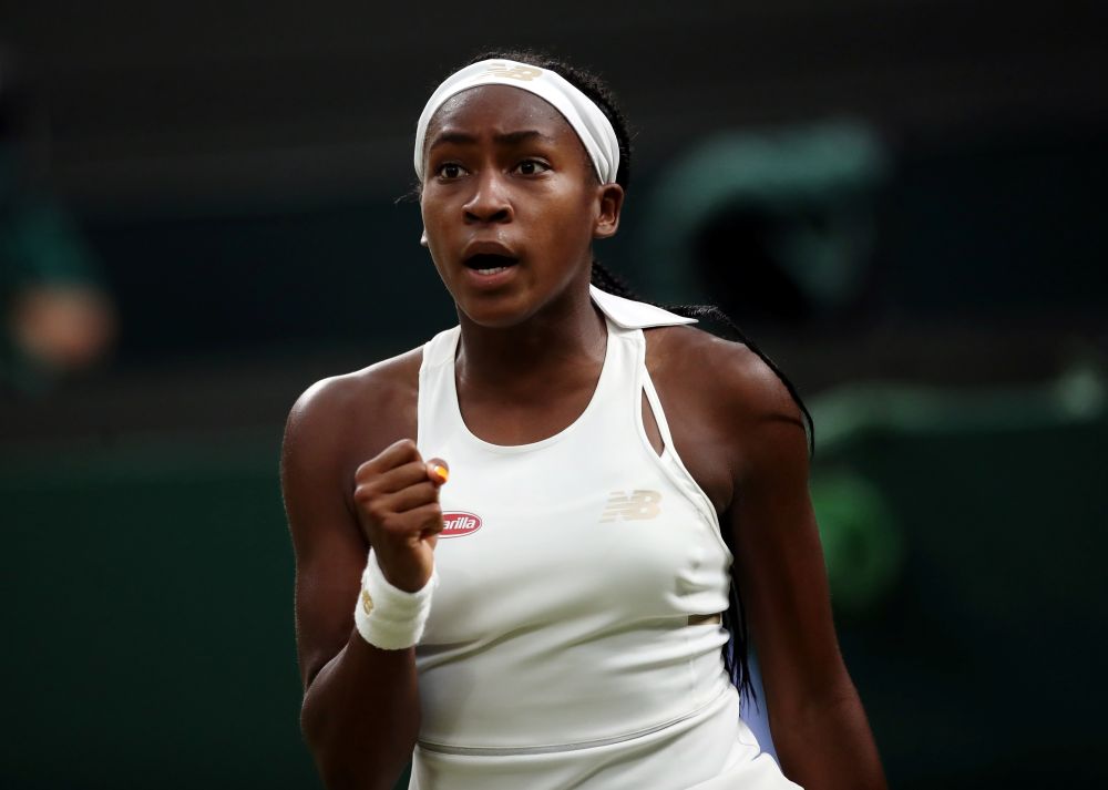 Cori Gauff of the US in action during her second round match against Slovakia's Magdalena Rybarikova. u00e2u20acu201d Reuters pic