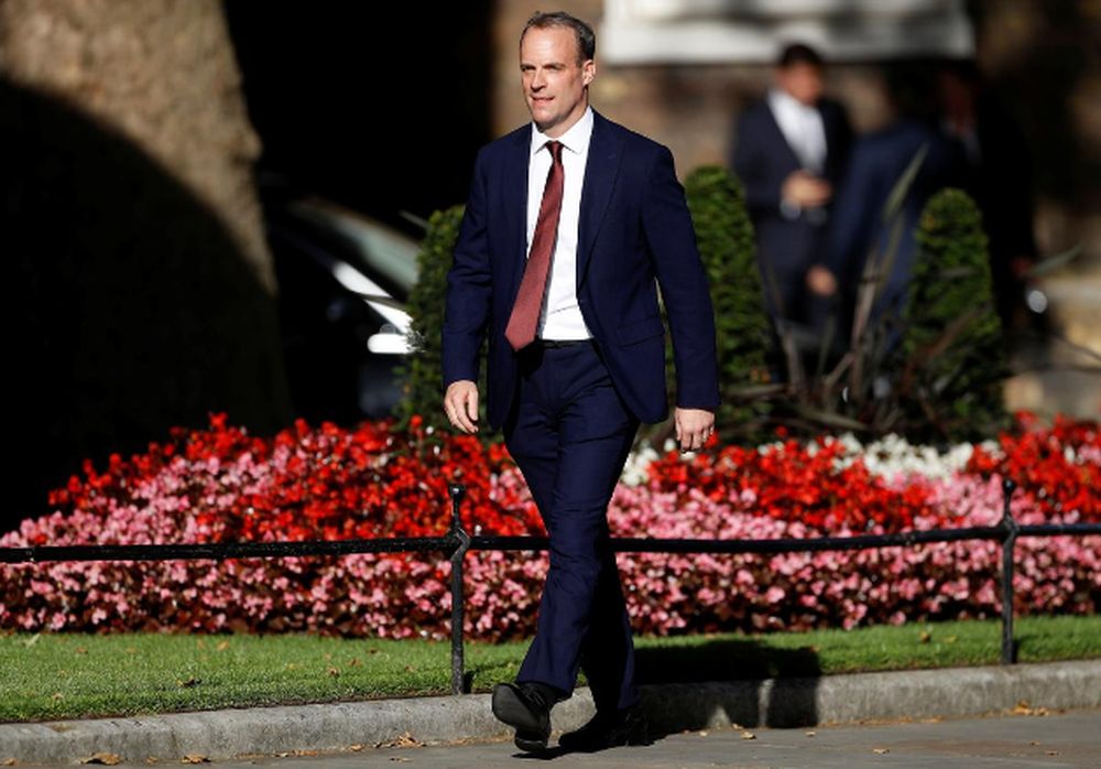 Dominic Raab arrives at Downing Street, in London, July 24, 2019. u00e2u20acu201d Reuters pic
