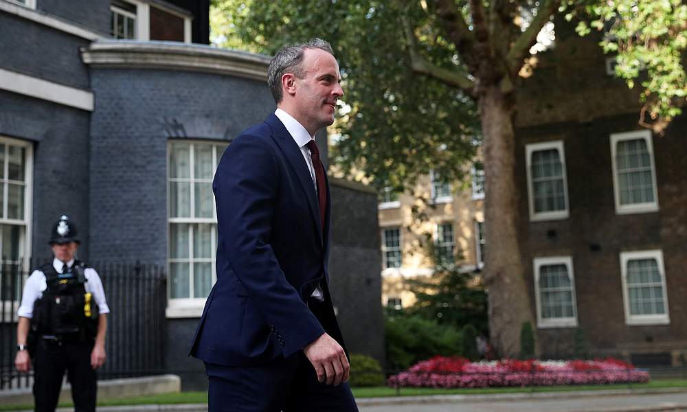 Newly appointed Britain's Foreign Secretary Dominic Raab leaves Downing Street, in London July 24, 2019. u00e2u20acu201d Reuters pic