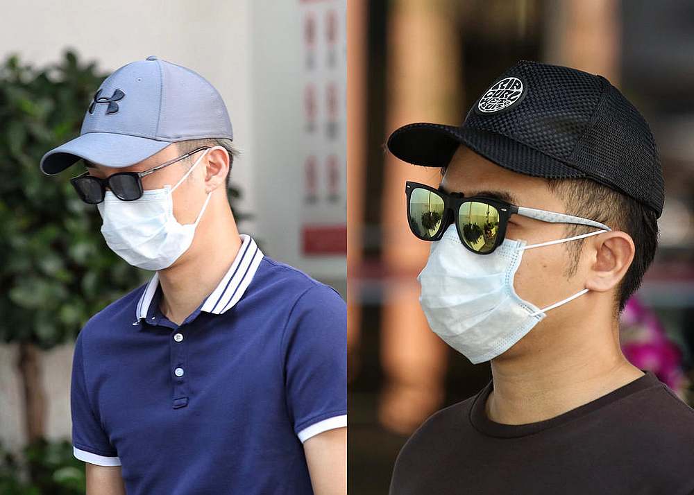 Tay Miow Seng (left), 40, and Ed Chen Junyuan, 37, are the first two individuals here in Singapore to be charged for flying drones without a permit near an airbase. u00e2u20acu201d TODAY pic