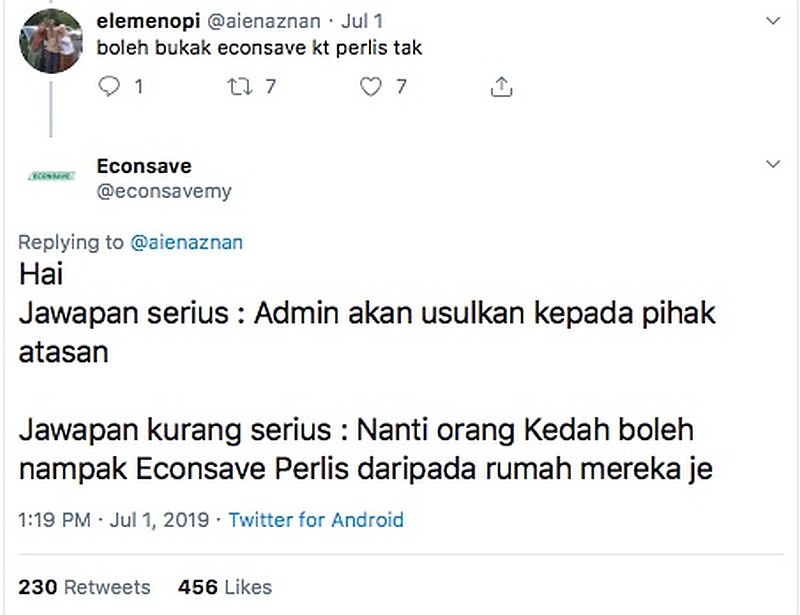 Trolling politely? Even their jibes have been well received. — Twitter/econsavemy