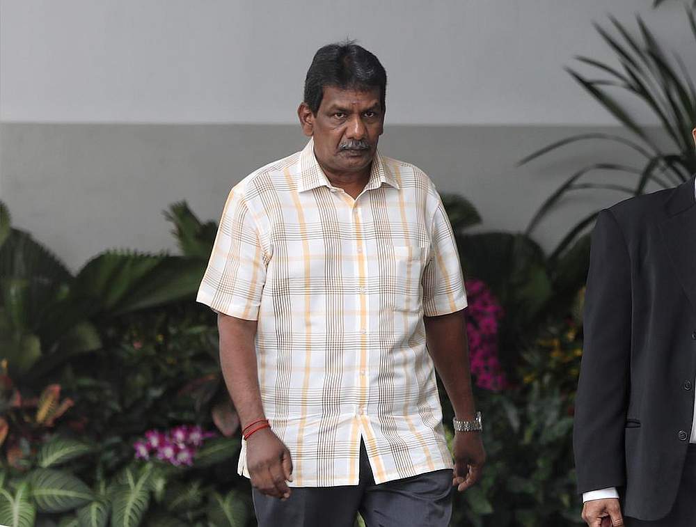 Elankovan Marimuthu (pic) repositioned a toy grenade he found while cleaning, and 39 police officers and eight military personnel were deployed to determine if the toy posed a threat to public safety. u00e2u20acu201d TODAY pic