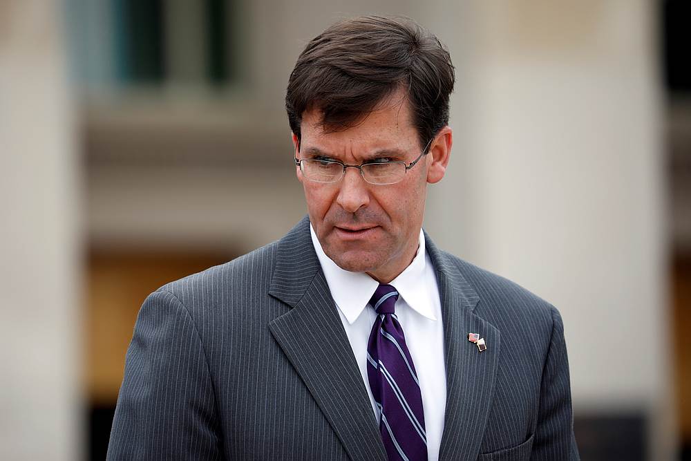 Acting US Defence Secretary Mark Esper at the Pentagon in Arlington, Virginia July 8, 2019. u00e2u20acu201d Reuters pic