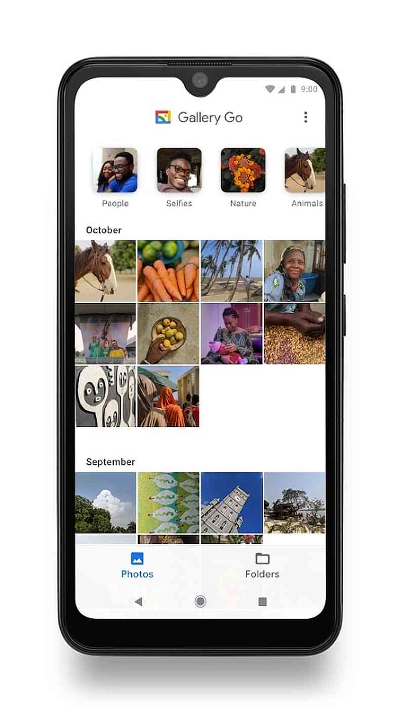 Gallery Go, a lightweight photo and video gallery app created by Google. u00e2u20acu201d Picture courtesy of Google via AFP