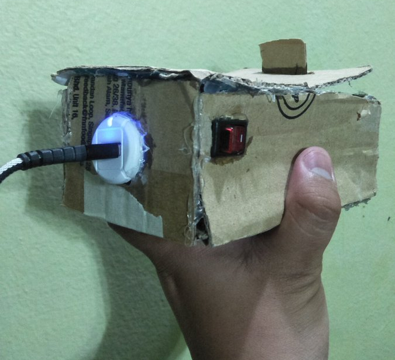The home-made powerbank.  u00e2u20acu201d Picture via Twitter