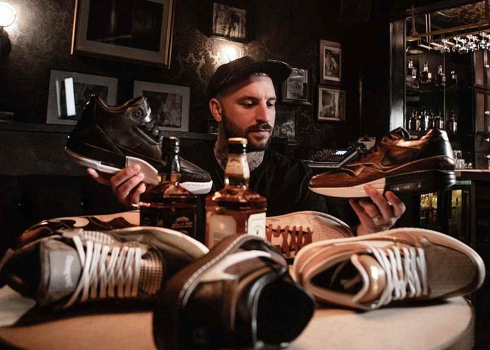 Jack Daniel's and sneaker designer Dominic 'The Shoe Surgeon' Chambrone continue to shake up the sneaker and fashion worlds, with the unveiling of seven new Jack Daniel's inspired sneaker prototypes in Chicago. u00e2u20acu201d Picture courtesy of Jack Daniel's via AF
