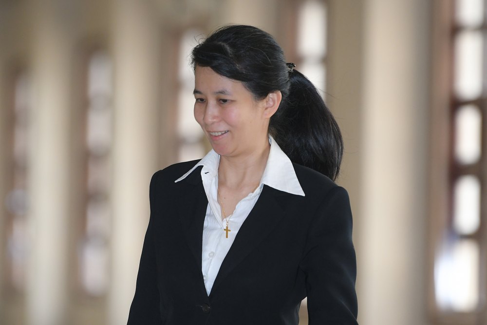 Former AmBank relationship manager Joanna Yu Ging Ping is seen at the Kuala Lumpur High Court, July 23, 2019. u00e2u20acu2022 Picture by Mukhriz Hazim