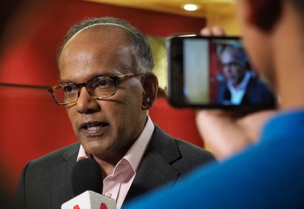 In response to a video by rapper Subhas Nair and YouTuber Preeti Nair, Law and Home Affairs Minister K. Shanmugam said that it is not acceptable to use four-letter words and vulgar language to attack another race and put it out in public. u00e2u20acu2022 Picture by R