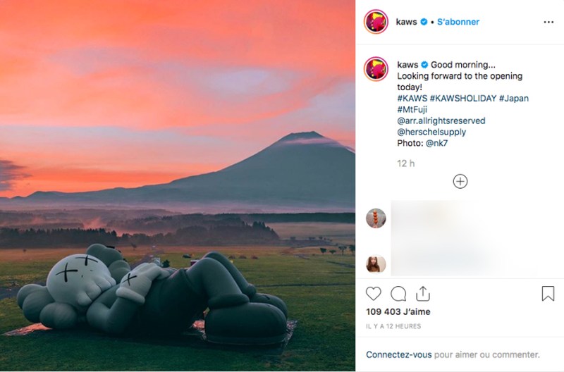 KAWS's travelling inflatable sculpture, 'KAWS: HOLIDAY,' is currently on view at the Mount Fuji, in Japan. u00e2u20acu2022 AFP pic