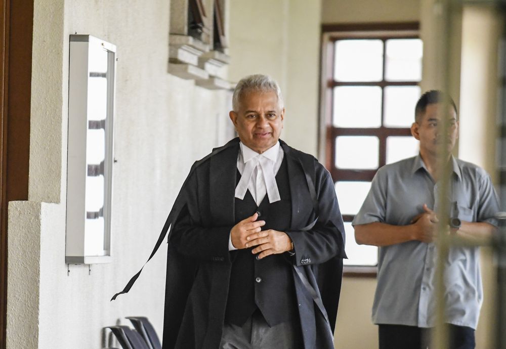 Attorney General Tommy Thomas is pictured at the Kuala Lumpur High Court July 25, 2019. u00e2u20acu201d Picture by Firdaus Latif