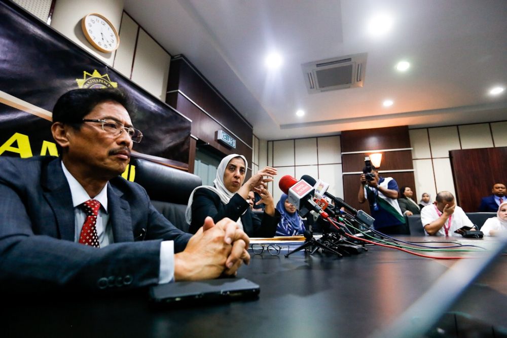 Malaysian Anti-Corruption Commission (MACC) chief commissioner Latheefa Koya speaks to the press during a working visit to MACCu00e2u20acu2122s Penang Branch in George Town July 23, 2019. u00e2u20acu201d Picture by Sayuti Zainudin