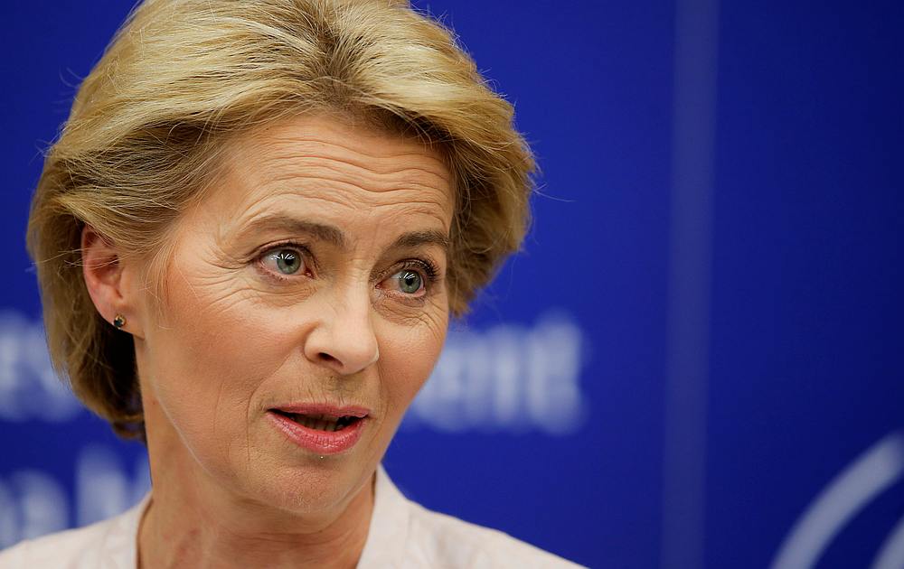 Elected European Commission President Ursula von der Leyen attends a news conference in Strasbourg, France July 16, 2019. u00e2u20acu201d Reuters pic