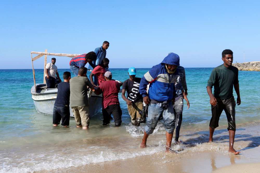 Migrants are seen after being rescued by Libyan coast guard in Tripoli, Libya July 26, 2019. u00e2u20acu2022 Reuters pic
