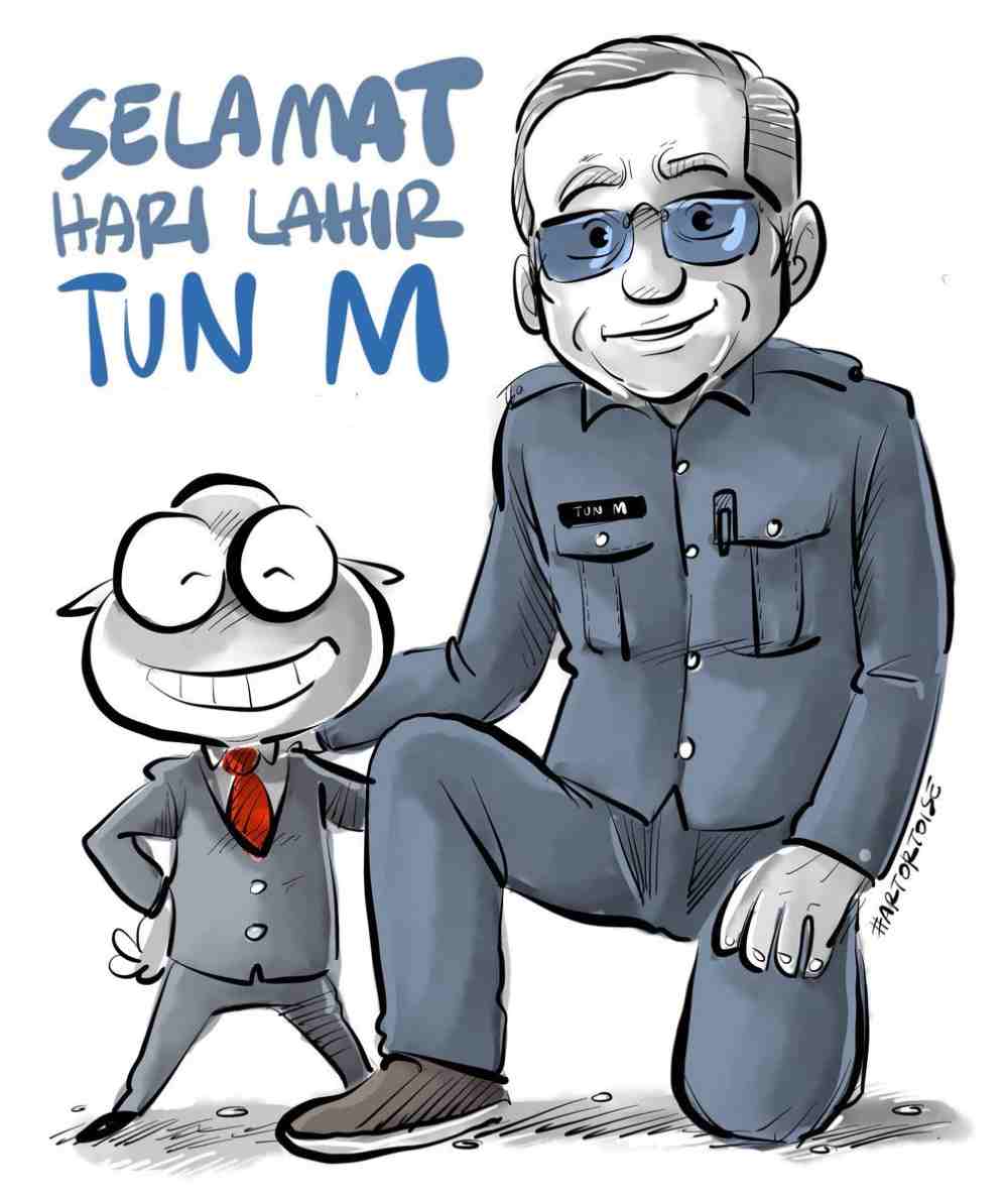 One of the many creative birthday wishes in honour of Dr M, who turns 94 today. u00e2u20acu2022 Picture via Twitter/@faisaralee