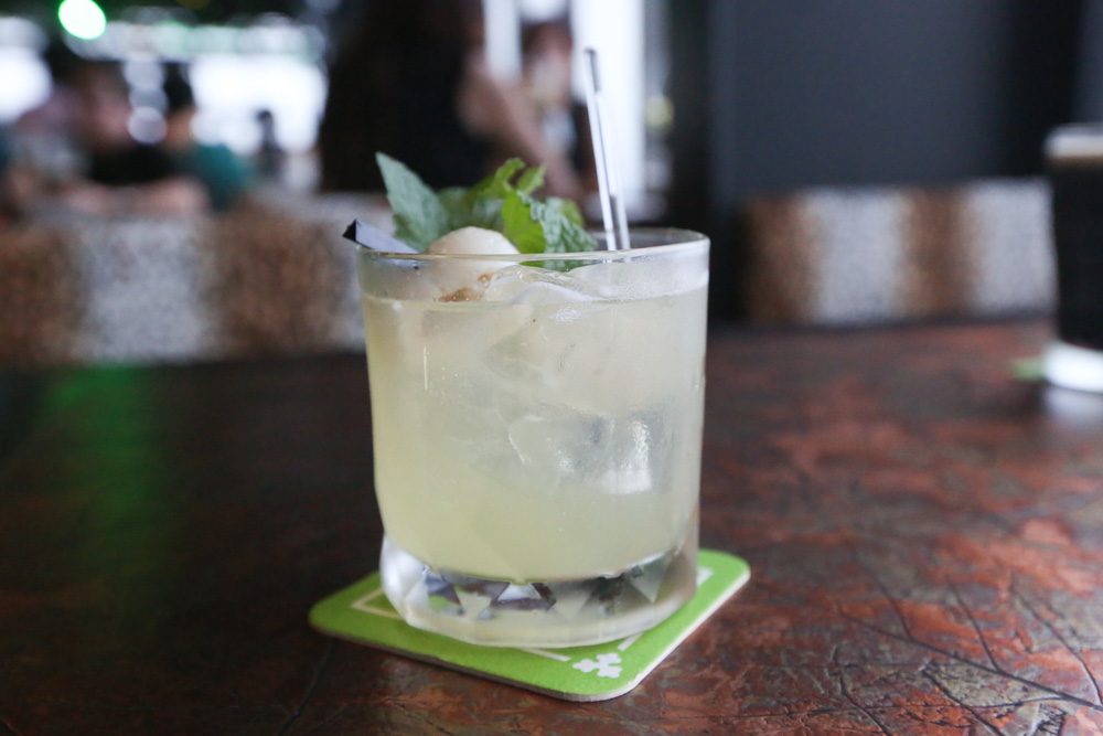 The Pisco Disco cocktail features chrysanthemum infused pisco shaken with lychee liqueur, lime juice, lychee juice and pandan syrup. — Picture by Choo Choy May