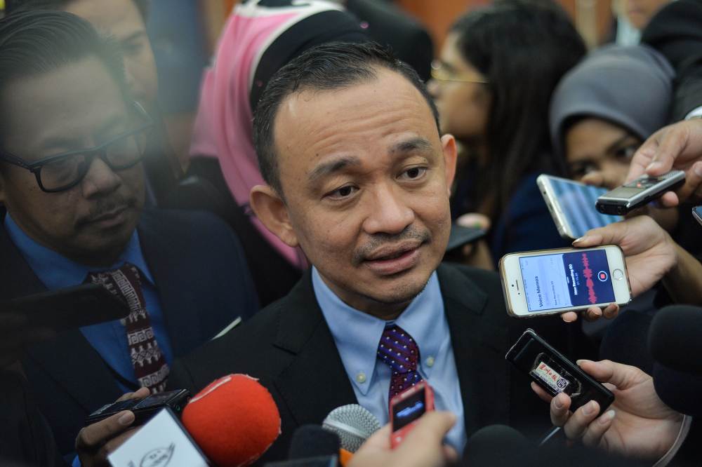 Education Minister Maszlee Malik speaks to reporters at Parliament in Kuala Lumpur July 18, 2019. u00e2u20acu2022 Picture by Mukhriz Hazim