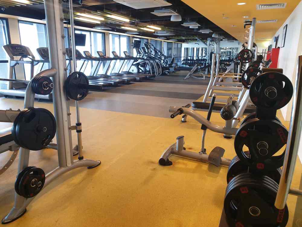 Maybank has gyms set up in the office for both men and women. — Picture courtesy of Maybank