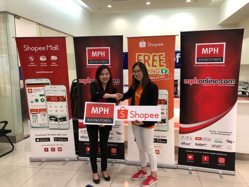 MPH Bookstores business development general manager Ivy Tan and Shopee Malaysia marketing lead Marianne Chuo at the launch of MPH Bookstores official store on Shopee. u00e2u20acu201d Picture courtesy of MPH Bookstores